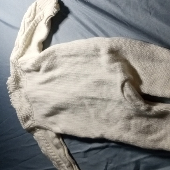 Like New, Baby Gap 3-6 Months Cable Knit Sweater Footed Onesie Coverall - Picture 12 of 13